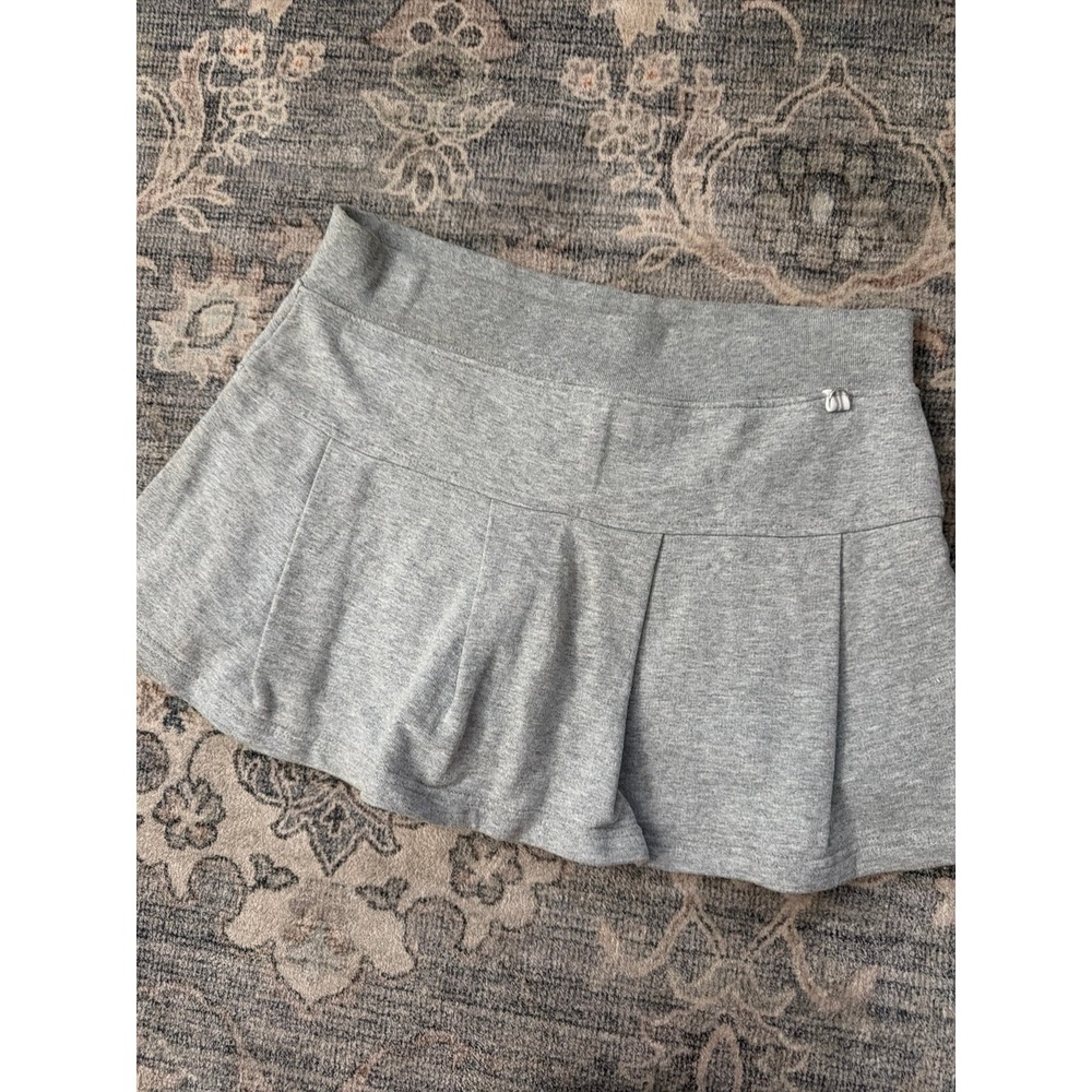 Vintage Y2K Zoey Beth Cotton Mini Skort Gray